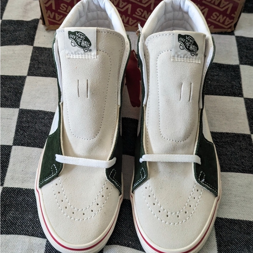 Vans Sk8-Hi Retro Sport Marshmallow Bistro Green Women 9.5 042025 - Picture 6 of 8